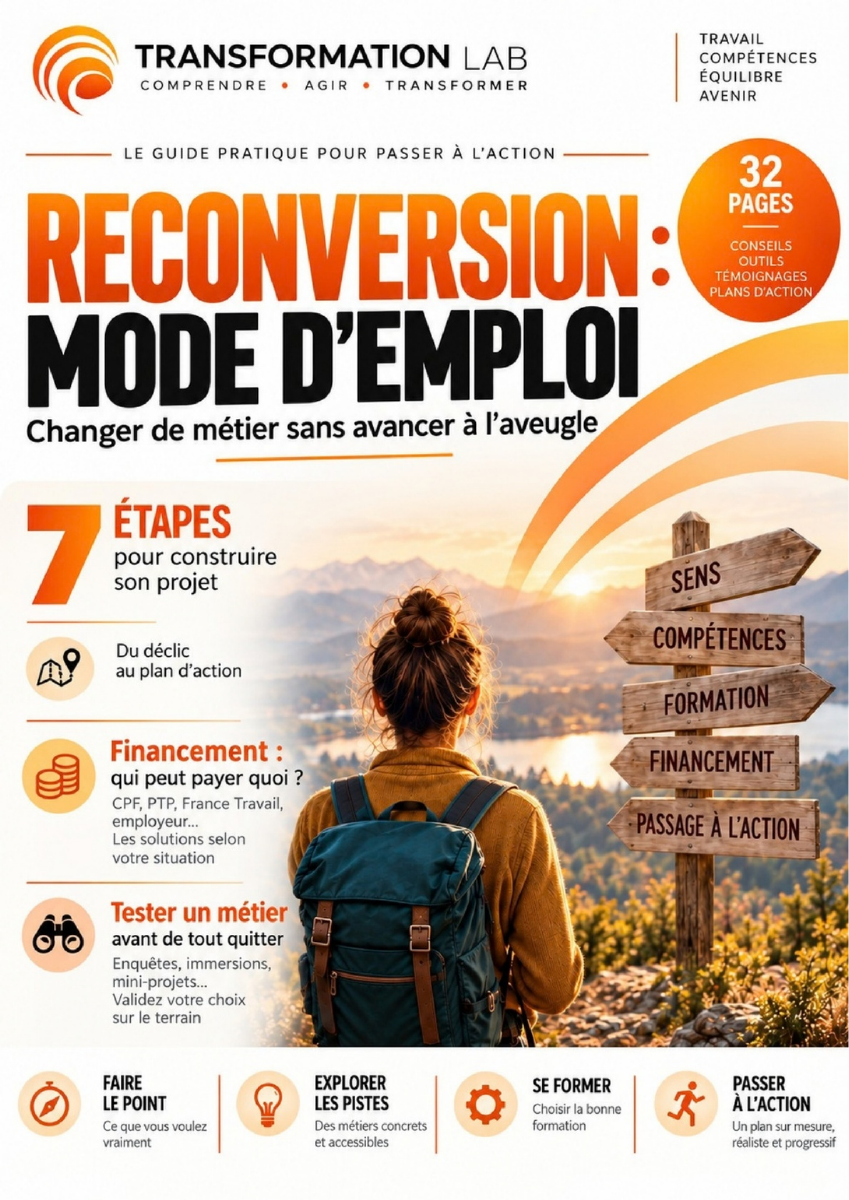 Couverture du livre blanc Reconversion : mode d’emploi — Transformation LAB
